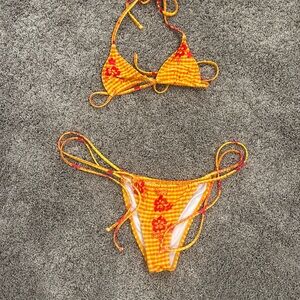 Loleia string bikini set top XS bottom S
